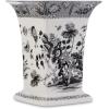 imageSpode Heritage India Square Vase  875quot Porcelain Decorative Vase with 1815 Archive Pattern Black ampamp White Classic Farmhouse Accent  Collectible Centerpiece in Gift Box