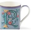 imageSpode Kit Kemp 12oz Mug in Fine China W Initial  Custom Coffee Cup for Hot Beverages Personalized Gift Idea for Her Him Friends Coffee Lovers  Stylish Letter Mug for Daily Use Dishwasher SafeLetter P