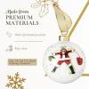 imageSpode Kit Kemp Christmas Ornament  Doodles Cruising Bauble Porcelain Handcrafted Festive Charm Unique Holiday Ornaments with Whimsical Design Collectible Keepsake Holiday Decoration for GiftingBest in Snow