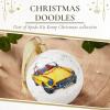 imageSpode Kit Kemp Christmas Ornament  Doodles Cruising Bauble Porcelain Handcrafted Festive Charm Unique Holiday Ornaments with Whimsical Design Collectible Keepsake Holiday Decoration for GiftingChristmas Cruising