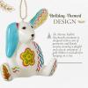 imageSpode Kit Kemp Christmas Ornament  Tiffany Pooch  3quot  Porcelain  Handcrafted Festive Charm  Perfect for Holiday Decorating  Collectible Keepsake for Years to ComeRabbit