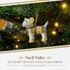 imageSpode Kit Kemp Christmas Ornament  Tiffany Pooch  3quot  Porcelain  Handcrafted Festive Charm  Perfect for Holiday Decorating  Collectible Keepsake for Years to ComeDog