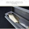 imageSpode Meadow Lane Cake Server GoldPlated Stainless Steel Dessert Knife with Porcelain Handle  Bunny Motif ampamp Gold Accents For Cakes Pies ampamp Pastries  10Inch Cake Cutter Elegant Gift Box