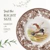 imageSpode Woodland Pheasant 9Inch Soup Bowl  Large Earthenware Bowl with Turkey Motif ampamp Flowers Border Thanksgiving Dinnerware Microwave and Dishwasher Safe  Ideal for Soup Salad PastaMallard