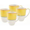 imageSpode Kit Kemp 17oz Mug  Calypso Turquoise Coffee ampamp Tea Mug  Set of 4  Made from Porcelain  Dishwasher and Microwave Safe  Vibrant Dinnerware Ideal for SummerYellow