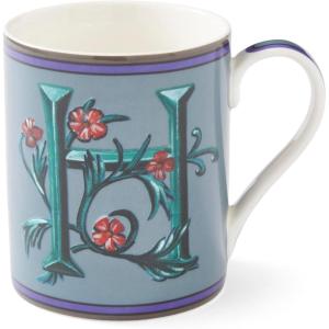 imageSpode Kit Kemp 12oz Mug in Fine China W Initial  Custom Coffee Cup for Hot Beverages Personalized Gift Idea for Her Him Friends Coffee Lovers  Stylish Letter Mug for Daily Use Dishwasher SafeLetter H