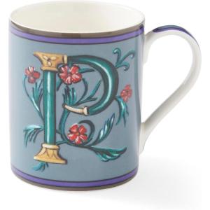 imageSpode Kit Kemp 12oz Mug in Fine China W Initial  Custom Coffee Cup for Hot Beverages Personalized Gift Idea for Her Him Friends Coffee Lovers  Stylish Letter Mug for Daily Use Dishwasher SafeLetter P
