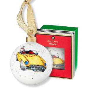 imageSpode Kit Kemp Christmas Ornament  Doodles Cruising Bauble Porcelain Handcrafted Festive Charm Unique Holiday Ornaments with Whimsical Design Collectible Keepsake Holiday Decoration for GiftingChristmas Cruising