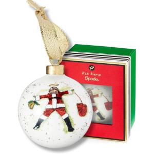 imageSpode Kit Kemp Christmas Ornament  Doodles Cruising Bauble Porcelain Handcrafted Festive Charm Unique Holiday Ornaments with Whimsical Design Collectible Keepsake Holiday Decoration for GiftingBest in Snow