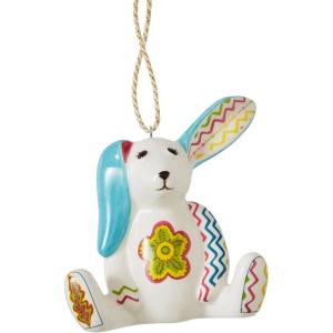 imageSpode Kit Kemp Christmas Ornament  Tiffany Pooch  3quot  Porcelain  Handcrafted Festive Charm  Perfect for Holiday Decorating  Collectible Keepsake for Years to ComeRabbit