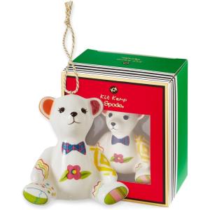 imageSpode Kit Kemp Christmas Ornament  Tiffany Pooch  3quot  Porcelain  Handcrafted Festive Charm  Perfect for Holiday Decorating  Collectible Keepsake for Years to ComeBear