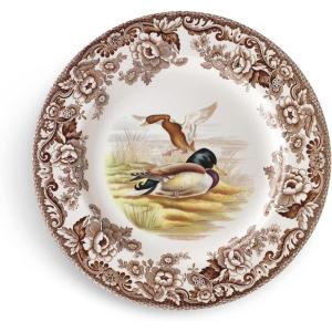 imageSpode Woodland Pheasant 9Inch Soup Bowl  Large Earthenware Bowl with Turkey Motif ampamp Flowers Border Thanksgiving Dinnerware Microwave and Dishwasher Safe  Ideal for Soup Salad PastaMallard