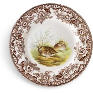 imageSpode Woodland Pheasant 9Inch Soup Bowl  Large Earthenware Bowl with Turkey Motif ampamp Flowers Border Thanksgiving Dinnerware Microwave and Dishwasher Safe  Ideal for Soup Salad PastaQuail