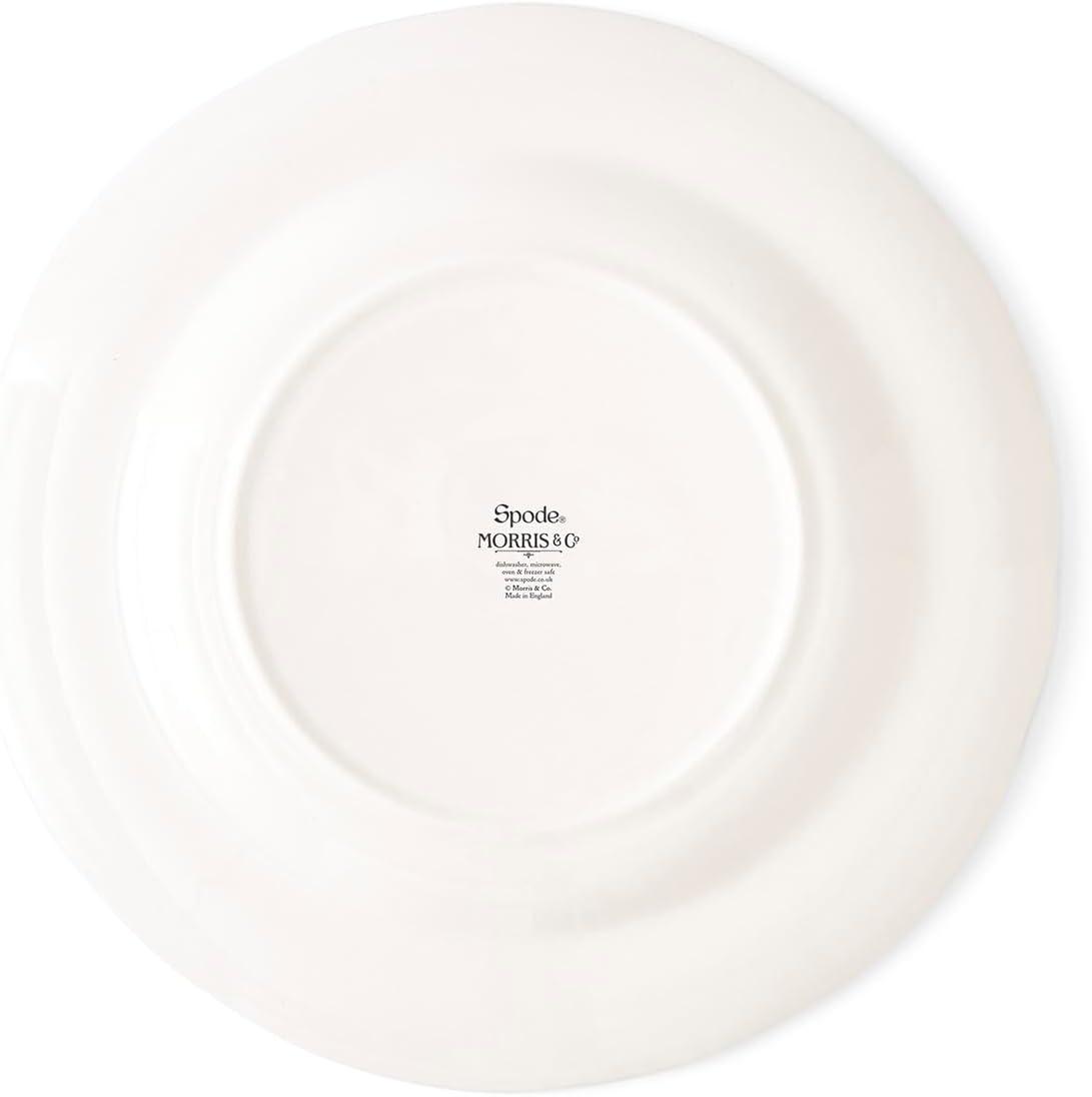 imageSpode Morris and Co Luncheon Plate  Set of 4 assorted Colors Plates for Dinner Salad and Appetizers  9Inch Plates Made of Earthenware  Serving Plate  Dishwasher Safe  Made in EnglandMulti Coloured