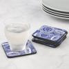 imagePimpernel Blue Room Sunflower Coasters  Set of 6 Square Cork Backed Drink Coasters with Botanical Motif  Heat ampamp Stain Resistant Surface Protectors for Blue Table Decor or Floral Inspired Settings1 H x 4 L x 4 W