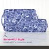 imagePimpernel Blue Room Sunflower Large Handled Tray  Rectangular Melamine Serving Tray with Blue Botanical Design ampamp Side Handles  Dishwasher Safe Platter for Snacks Drinks or Decorative Table DisplaySmall