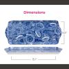 imagePimpernel Blue Room Sunflower Large Handled Tray  Rectangular Melamine Serving Tray with Blue Botanical Design ampamp Side Handles  Dishwasher Safe Platter for Snacks Drinks or Decorative Table DisplaySmall