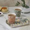 imagePimpernel Floral Porcelain Mug ampamp Tray Set  Porcelain ampamp Melamine Decorative Drinkware for Entertaining or Serving Hot Beverages  Elegant Gift for New Couples ampamp Housewarming