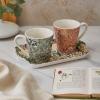 imagePimpernel Floral Porcelain Mug ampamp Tray Set  Porcelain ampamp Melamine Decorative Drinkware for Entertaining or Serving Hot Beverages  Elegant Gift for New Couples ampamp Housewarming
