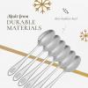 imageSpode Christmas Tree Cocktail Forks Set of 6  68Inch Appetizer and Dessert Forks 1810 Stainless Steel Flatware Salad Forks for Christmas Appetizers ampamp Small Plates Holiday Table SettingsSpoon