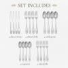 imageSpode Christmas Tree Collection 20Piece Stainless Steel Flatware Set  Holiday Cutlery Set  Dishwasher Safe Silverware  4 Dinner Forks Salad Forks Dinner Knives Tablespoons Teaspoons
