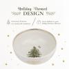 imageSpode Christmas Tree Gold Salad Plate Set of 4  8Inch Porcelain Dinner ampamp Appetizer Plate Christmas Dinnerware Microwave ampamp Dishwasher Safe Festive Collectible Seasonal Dining PlateChristmas Tree Bowl  Large