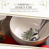 imageSpode Christmas Tree Gold Salad Plate Set of 4  8Inch Porcelain Dinner ampamp Appetizer Plate Christmas Dinnerware Microwave ampamp Dishwasher Safe Festive Collectible Seasonal Dining PlateChristmas Tree Bowl  Large