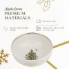 imageSpode Christmas Tree Gold Salad Plate Set of 4  8Inch Porcelain Dinner ampamp Appetizer Plate Christmas Dinnerware Microwave ampamp Dishwasher Safe Festive Collectible Seasonal Dining PlateChristmas Tree Bowl  Large