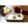 imageSpode Christmas Tree Gold Salad Plate Set of 4  8Inch Porcelain Dinner ampamp Appetizer Plate Christmas Dinnerware Microwave ampamp Dishwasher Safe Festive Collectible Seasonal Dining PlateChristmas Tree Dessert Tray