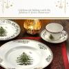 imageSpode Christmas Tree Gold Salad Plate Set of 4  8Inch Porcelain Dinner ampamp Appetizer Plate Christmas Dinnerware Microwave ampamp Dishwasher Safe Festive Collectible Seasonal Dining PlateChristmas Tree Gold Teacup and Saucer