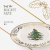 imageSpode Christmas Tree Gold Salad Plate Set of 4  8Inch Porcelain Dinner ampamp Appetizer Plate Christmas Dinnerware Microwave ampamp Dishwasher Safe Festive Collectible Seasonal Dining PlateFrench Country