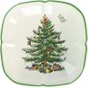 imageSpode Christmas Tree Platter  14Inch TreeShaped Serving Plate Fine Earthenware Holiday Tableware  Festive Party Server Seasonal Decor ampamp Collectible Gift  Christmas DinnerwareChristmas Tree Sculpted Square Dish