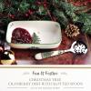 imageSpode Christmas Tree Platter  14Inch TreeShaped Serving Plate Fine Earthenware Holiday Tableware  Festive Party Server Seasonal Decor ampamp Collectible Gift  Christmas DinnerwareChristmas Tree Cranberry Bowl with Slotted Spoon