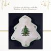 imageSpode Christmas Tree Platter  14Inch TreeShaped Serving Plate Fine Earthenware Holiday Tableware  Festive Party Server Seasonal Decor ampamp Collectible Gift  Christmas DinnerwareChristmas TreeShaped Platter