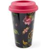imageSpode Creatures of Curiosity 10oz Travel Mug  Dark Floral Porcelain Tumbler with Silicone Lid for Coffee Tea Water  Victorian Style Drinkware for SchoolWork Microwave ampamp Dishwasher Safe