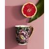 imageSpode Creatures of Curiosity 12oz Fine China Mug White Floral Pattern  Porcelain Tea ampamp Coffee Cup with 22ct Gold Handle and Rim  Elegant Vintage Inspired Drinkware Boxed for GiftingBlack Floral