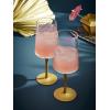 imageSpode Creatures of Curiosity Collection Gold Stem Wine Glasses Set of 2 Long Stem Ros Red and White Wine Glass 12Ounce Cup Glass Stemware with Gift Box