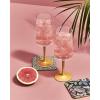 imageSpode Creatures of Curiosity Collection Gold Stem Wine Glasses Set of 2 Long Stem Ros Red and White Wine Glass 12Ounce Cup Glass Stemware with Gift Box
