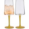 imageSpode Creatures of Curiosity Collection Gold Stem Wine Glasses Set of 2 Long Stem Ros Red and White Wine Glass 12Ounce Cup Glass Stemware with Gift Box
