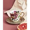 imageSpode Creatures of Curiosity Coupe Teacup ampamp Saucer Set Leopard Print  67oz Fine China Tableware with HandPainted 22ct Gold Rim ampamp Handle for Afternoon Tea Gifting or Display UseLeopard