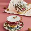 imageSpode Creatures of Curiosity Coupe Teacup ampamp Saucer Set Leopard Print  67oz Fine China Tableware with HandPainted 22ct Gold Rim ampamp Handle for Afternoon Tea Gifting or Display UseFloral