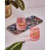 imageSpode Creatures of Curiosity Rectangular Serving Tray  Dark Floral Birch Veneer with Melamine Finish  Food Safe Decorative Serveware with Victorian Style Accents for Parties ampamp Picnics 125quot x 6quotDark Floral