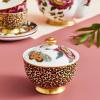 imageSpode Creatures of Curiosity Sugar Bowl with Lid  7oz Fine China Bowl with HandPainted 22Carat Gold Decal ampamp Leopard Motif  Victorian Inspired Design for Afternoon Tea or Coffee Cart Serveware