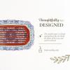 imageSpode Judaica Collection Challah Tray with Wood Insert  175 Inch Blue ampamp White Porcelain Shabbat Serving Piece Traditional Judaic Tile Design Removable Cutting Board Frame