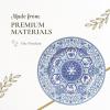 imageSpode Judaica Collection Oval Platter  14 Inch Blue ampamp White Porcelain Serving Tray for Roast Fish Vegetables Challah  Judaic Design Inspired by 1880s Manuscripts  Microwave ampamp Dishwasher SafePassover Seder
