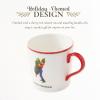 imageSpode Kit Kemp 12oz Festive Christmas Mug  Branch Manager Doodle Mug Fine China Dishwasher Safe Holiday Coffee Mug with Handle for Cocoa Tea Gifts  A Cheerful Christmas EssentialWhite