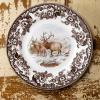 imageSpode Woodland Dinner Plate Rabbit  105 Inch  Hunting Cabin Lodge and Cottage Dcor  Made in England from Fine Earthenware  Microwave and Dishwasher SafeElk