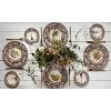imageSpode Woodland Salad Plate 8quot Turkey Design Thanksgiving Tableware  Fine Earthenware Dishwasher ampamp Microwave Safe Classic Floral Pattern Holiday Gift for Family ampamp FriendsRabbit