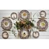 imageSpode Woodland Salad Plate 8quot Turkey Design Thanksgiving Tableware  Fine Earthenware Dishwasher ampamp Microwave Safe Classic Floral Pattern Holiday Gift for Family ampamp FriendsGolden Retriever