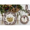 imageSpode Woodland Salad Plate 8quot Turkey Design Thanksgiving Tableware  Fine Earthenware Dishwasher ampamp Microwave Safe Classic Floral Pattern Holiday Gift for Family ampamp FriendsMule Deer